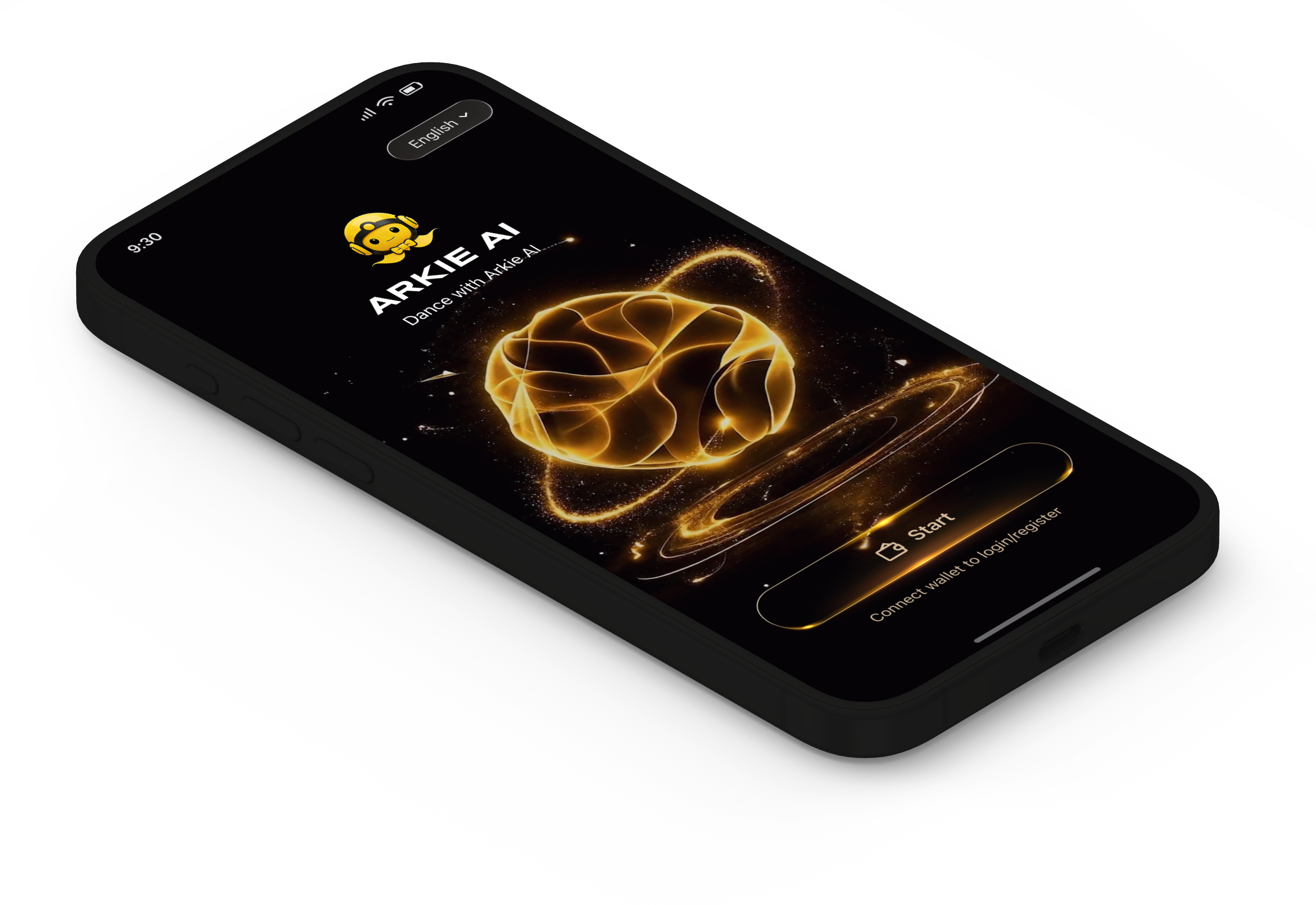 iPhone mockup of Arkie AI app